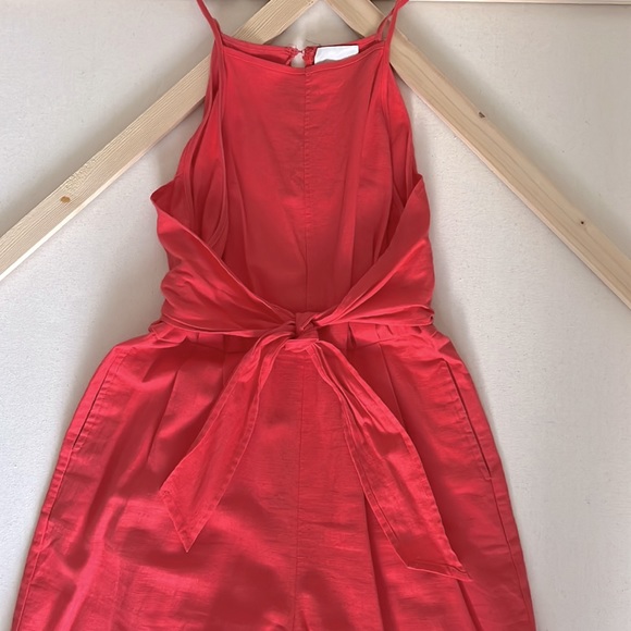 ANTHRO Greylin Cropped Wide Leg Linen Jumpsuit - Picture 2 of 7